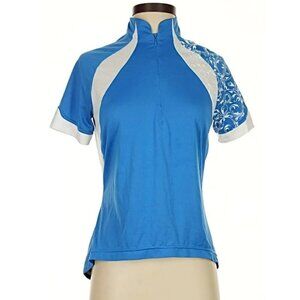 Novara Cycling Shirt Jersey Blue & White 1/4 Zip Women's